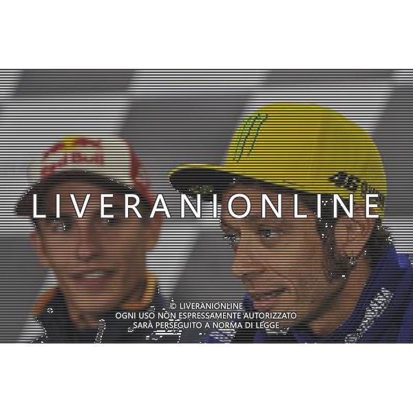 Valentino Rossi e Marc Marquez durante la conferenza stampa - Conferenza stampa del GP di Austria MOTOMONDIALE 11 Agosto 2016 ©Piazzolla/AGENZIA ALDO LIVERANI SAS