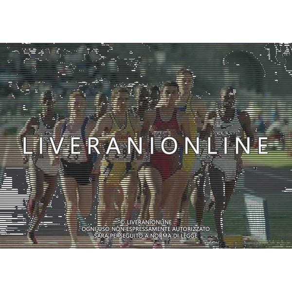 MILANO ARENA CIVICA IAAF GRAND PRIX 1996 NELLA FOTO num 24 nourredine morceli-num 18 hicham el guerroudj AG ALDO LIVERANI SAS