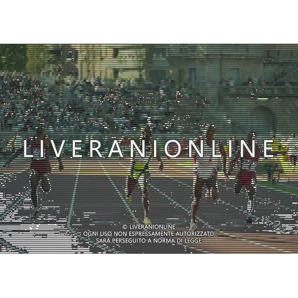 MILANO ARENA CIVICA IAAF GRAND PRIX 1996 NELLA FOTO num1 olapade adeniken-num 7 dennis mitchell-num 2 donovan bailey-num 4 jon drummond AG ALDO LIVERANI SAS