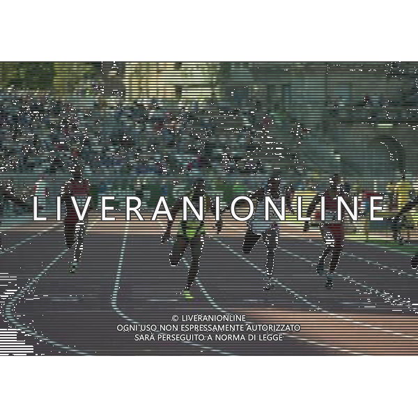 MILANO ARENA CIVICA IAAF GRAND PRIX 1996 NELLA FOTO num1 olapade adeniken-num 7 dennis mitchell-num 2 donovan bailey-num 4 jon drummond AG ALDO LIVERANI SAS