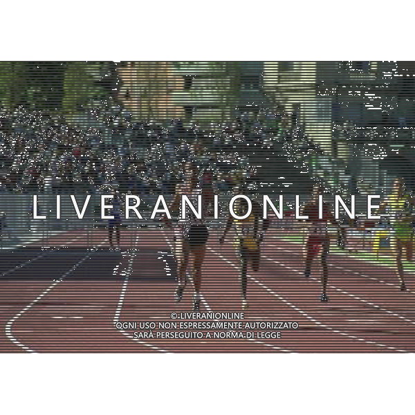 MILANO ARENA CIVICA IAAF GRAND PRIX 1996 NELLA FOTO NUM 43 DERRICK ADKINS-NUM 47 SAMUEL MATETE-NUM 45 CALVIN DAVIS AG ALDO LIVERANI SAS