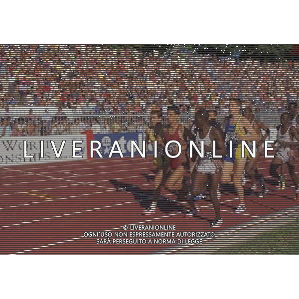 MILANO ARENA CIVICA IAAF GRAND PRIX 1996 NELLA FOTO num 29isaac viciosa-num 18hicham el guerroudj nun 22 eljah maru AG ALDO LIVERANI SAS
