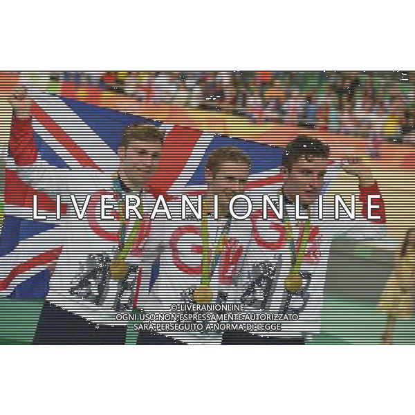 11-08-2016 Giochi Olimpici Pista Uomini; Giornata 01; 2016, Great Britain; Hindes, Philip; Kenny, Jason; Skinner, Callum; Rio De Janeiro; ©SIROTTI/AGENZIA ALDO LIVERANI SAS