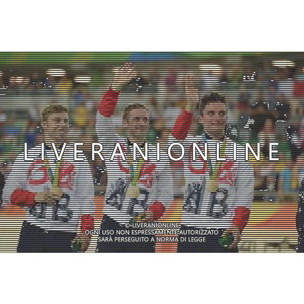11-08-2016 Giochi Olimpici Pista Uomini; Giornata 01; 2016, Great Britain; Hindes, Philip; Kenny, Jason; Skinner, Callum; Rio De Janeiro; ©SIROTTI/AGENZIA ALDO LIVERANI SAS