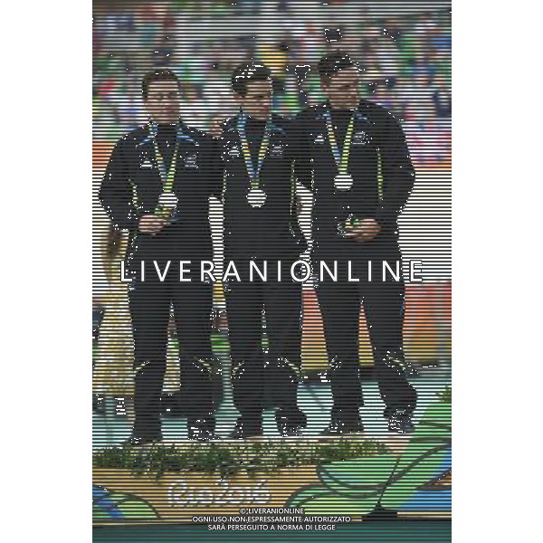 11-08-2016 Giochi Olimpici Pista Uomini; Giornata 01; 2016, New Zealand; Mitchell, Ethan; Webster, Sam; Dawkins, Edward; Rio De Janeiro; ©SIROTTI/AGENZIA ALDO LIVERANI SAS