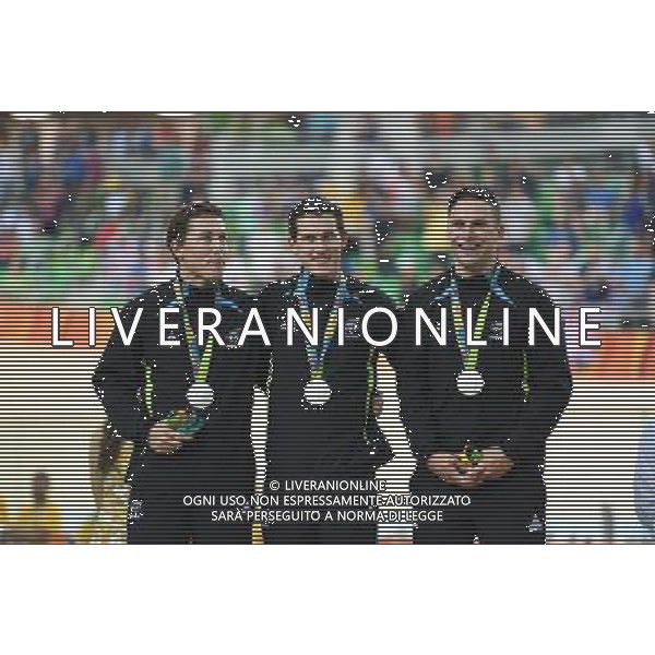 11-08-2016 Giochi Olimpici Pista Uomini; Giornata 01; 2016, New Zealand; Mitchell, Ethan; Webster, Sam; Dawkins, Edward; Rio De Janeiro; ©SIROTTI/AGENZIA ALDO LIVERANI SAS