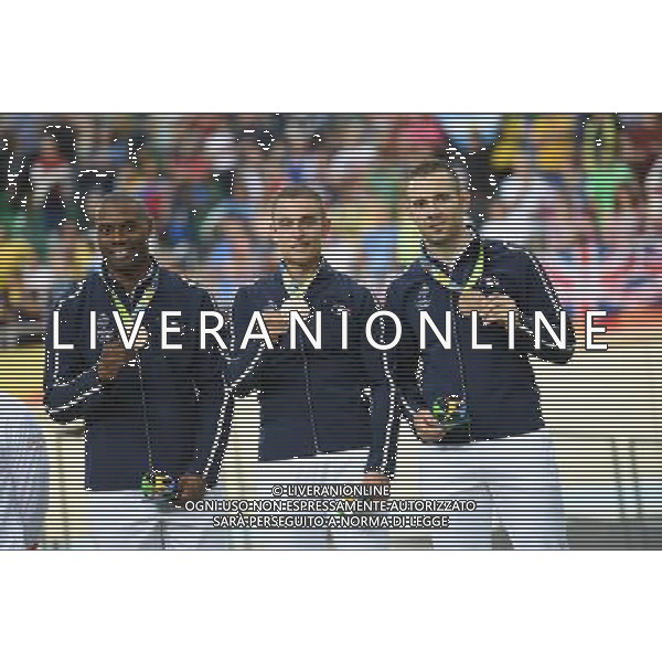 11-08-2016 Giochi Olimpici Pista Uomini; Giornata 01; 2016, Francia; Bauge, Gregory; Pervis, Francois; D\'almeida, Michael; Rio De Janeiro; ©SIROTTI/AGENZIA ALDO LIVERANI SAS