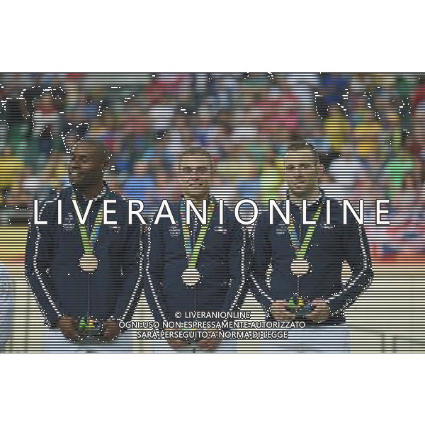 11-08-2016 Giochi Olimpici Pista Uomini; Giornata 01; 2016, Francia; Bauge, Gregory; Pervis, Francois; D\'almeida, Michael; Rio De Janeiro; ©SIROTTI/AGENZIA ALDO LIVERANI SAS