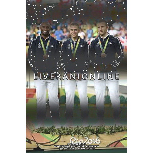 11-08-2016 Giochi Olimpici Pista Uomini; Giornata 01; 2016, Francia; Bauge, Gregory; Pervis, Francois; D\'almeida, Michael; Rio De Janeiro; ©SIROTTI/AGENZIA ALDO LIVERANI SAS