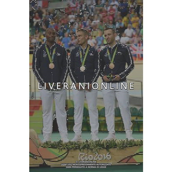 11-08-2016 Giochi Olimpici Pista Uomini; Giornata 01; 2016, Francia; Bauge, Gregory; Pervis, Francois; D\'almeida, Michael; Rio De Janeiro; ©SIROTTI/AGENZIA ALDO LIVERANI SAS