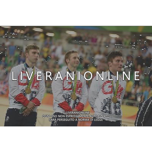 11-08-2016 Giochi Olimpici Pista Uomini; Giornata 01; 2016, Great Britain; Hindes, Philip; Kenny, Jason; Skinner, Callum; Rio De Janeiro; ©SIROTTI/AGENZIA ALDO LIVERANI SAS