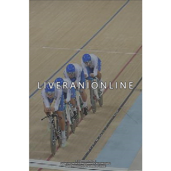 11-08-2016 Giochi Olimpici Pista Uomini; Giornata 01; 2016, Italia; Consonni, Simone; Bertazzo, Liam; Ganna, Filippo; Lamon, Francesco; Rio De Janeiro; ©SIROTTI/AGENZIA ALDO LIVERANI SAS