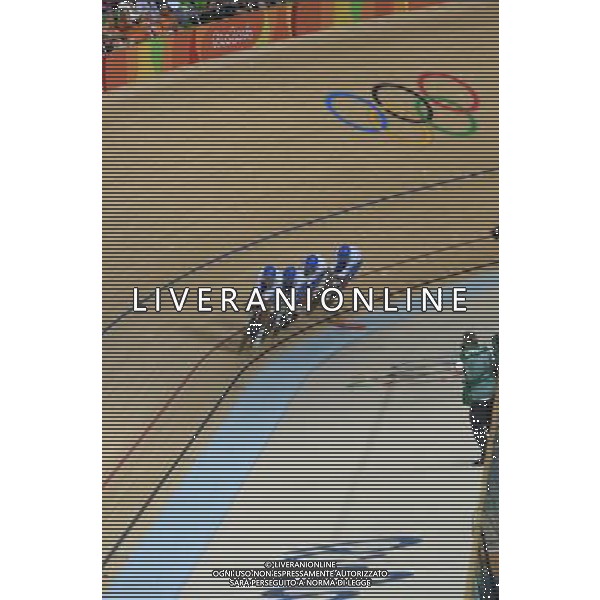 11-08-2016 Giochi Olimpici Pista Uomini; Giornata 01; 2016, Italia; Consonni, Simone; Bertazzo, Liam; Ganna, Filippo; Lamon, Francesco; Rio De Janeiro; ©SIROTTI/AGENZIA ALDO LIVERANI SAS