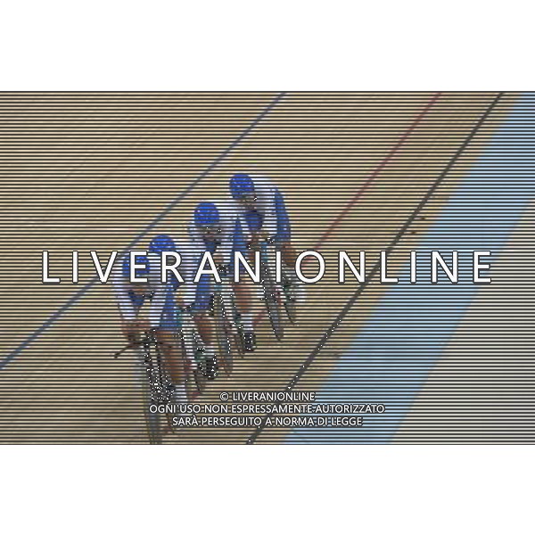 11-08-2016 Giochi Olimpici Pista Uomini; Giornata 01; 2016, Italia; Consonni, Simone; Bertazzo, Liam; Ganna, Filippo; Lamon, Francesco; Rio De Janeiro; ©SIROTTI/AGENZIA ALDO LIVERANI SAS