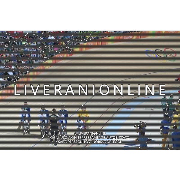11-08-2016 Giochi Olimpici Pista Donne; Giornata 01; 2016, Italia; Frapporti, Simona; Guderzo, Tatiana; Pattaro, Francesca; Valsecchi, Silvia; Savoldi, Edoardo; Rio De Janeiro; ©SIROTTI/AGENZIA ALDO LIVERANI SAS