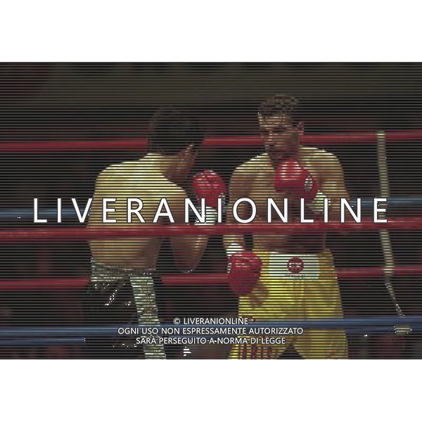 MILANO 20/06/1996 INCONTRO DI BOXE GIOVANNI PARISI GONZALES NELLA FOTO L\'INCONTRO DI PUGILATO TRA GIOVANNI PARISI E GONZALES AG ALDO LIVERANI SAS