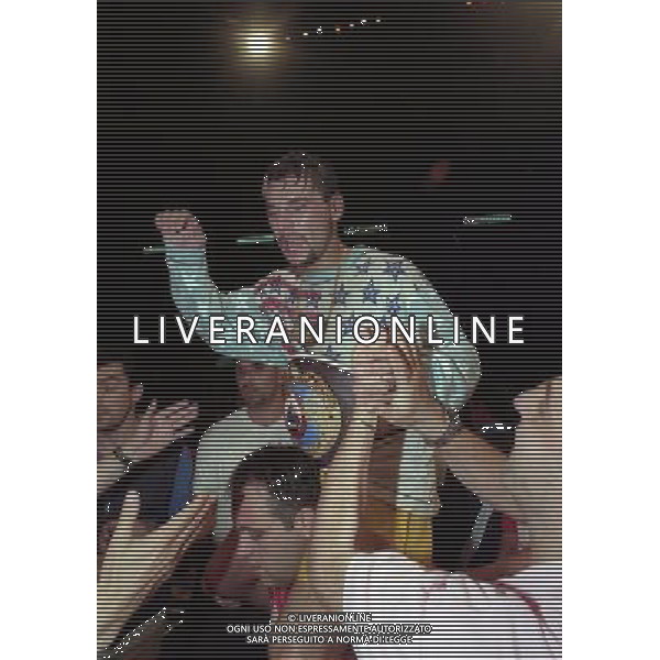 MILANO 20/06/1996 INCONTRO DI BOXE GIOVANNI PARISI GONZALES NELLA FOTO L\'INCONTRO DI PUGILATO TRA GIOVANNI PARISI E GONZALES AG ALDO LIVERANI SAS