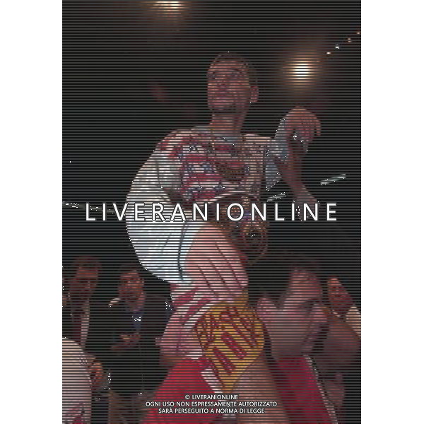 MILANO 20/06/1996 INCONTRO DI BOXE GIOVANNI PARISI GONZALES NELLA FOTO L\'INCONTRO DI PUGILATO TRA GIOVANNI PARISI E GONZALES AG ALDO LIVERANI SAS