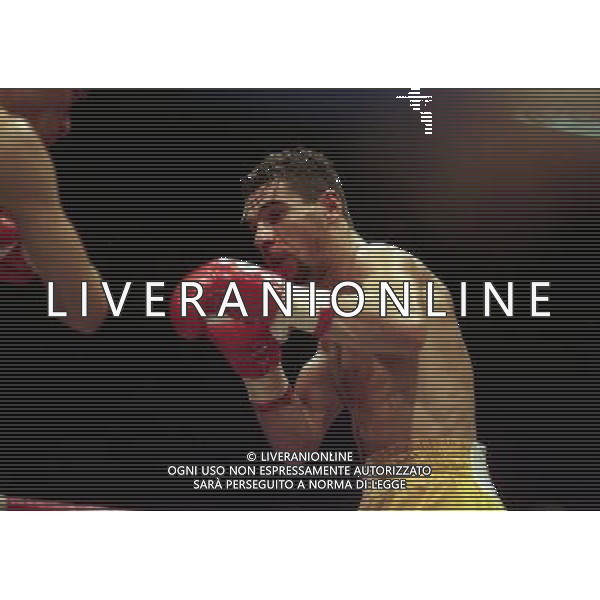 MILANO 20/06/1996 INCONTRO DI BOXE GIOVANNI PARISI GONZALES NELLA FOTO L\'INCONTRO DI PUGILATO TRA GIOVANNI PARISI E GONZALES AG ALDO LIVERANI SAS