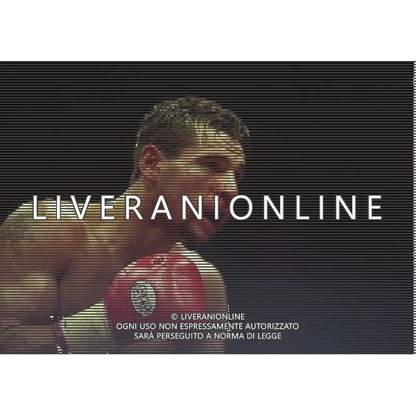MILANO 20/06/1996 INCONTRO DI BOXE GIOVANNI PARISI GONZALES NELLA FOTO L\'INCONTRO DI PUGILATO TRA GIOVANNI PARISI E GONZALES AG ALDO LIVERANI SAS