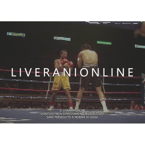 MILANO 20/06/1996 INCONTRO DI BOXE GIOVANNI PARISI GONZALES NELLA FOTO L\'INCONTRO DI PUGILATO TRA GIOVANNI PARISI E GONZALES AG ALDO LIVERANI SAS