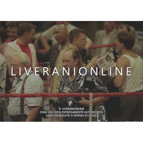 MILANO 20/06/1996 INCONTRO DI BOXE GIOVANNI PARISI GONZALES NELLA FOTO VITO LIVERANI ED ENRICO LIVERANI AG ALDO LIVERANI SAS