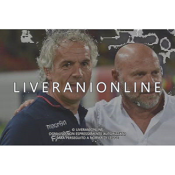 BOLOGNA - TRAPANI COPPA ITALIA TIM CUP 12 AGOSTO 2016 NELLA FOTO SERSE COSMI E ROBERTO DONADONI ©optima foto /AGENZIA ALDO LIVERANI SAS