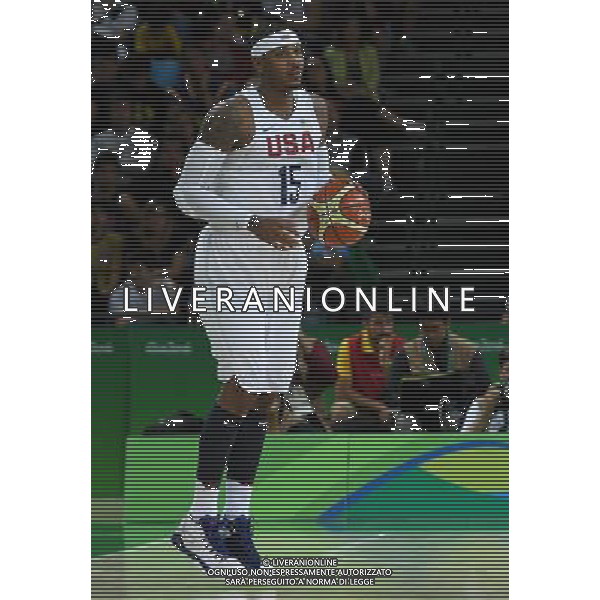 XXXI Olympic Games Giochi Olimpici Rio 2016 Rio de Janeiro - 12.08.2016 Turno Preliminare di Basket Gruppo A USA-Serbia Nella Foto:Anthony Carmelo /Ph.Vitez-Ag. Aldo Liverani