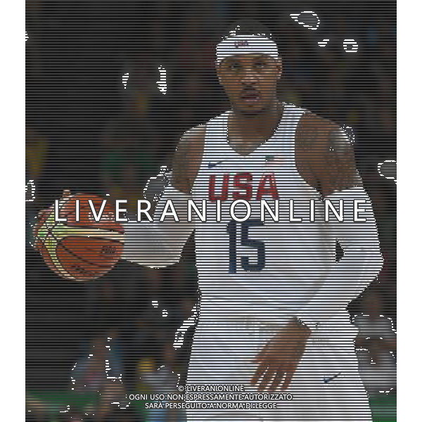 XXXI Olympic Games Giochi Olimpici Rio 2016 Rio de Janeiro - 12.08.2016 Turno Preliminare di Basket Gruppo A USA-Serbia Nella Foto:Anthony Carmelo /Ph.Vitez-Ag. Aldo Liverani