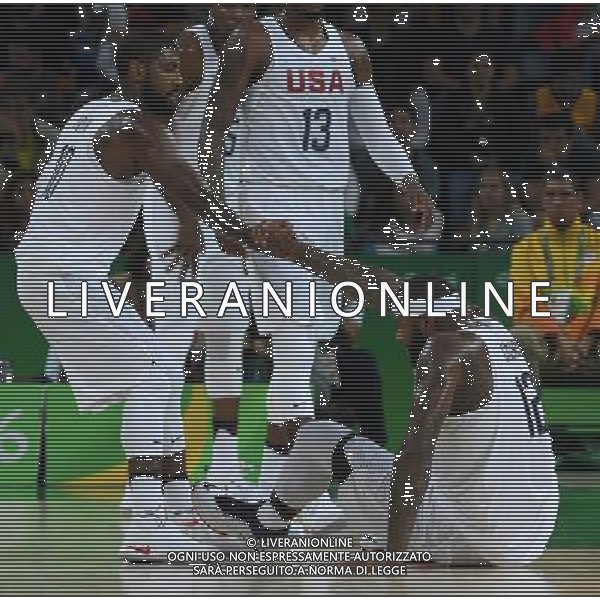 XXXI Olympic Games Giochi Olimpici Rio 2016 Rio de Janeiro - 12.08.2016 Turno Preliminare di Basket Gruppo A USA-Serbia Nella Foto:Irving Kyrie-Cousins DeMarcus /Ph.Vitez-Ag. Aldo Liverani