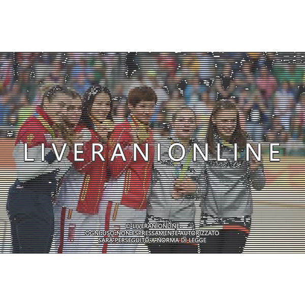 12-08-2016 Giochi Olimpici Pista Donne; Giornata 02; 2016, Cina; 2016, Russia; 2016, Germany; Gong, Jinjie; Zhong, Tianshi; Shmeleva, Daria; Voinova, Anastasiia; Welte, Miriam; Vogel, Kristina; Rio De Janeiro; ©SIROTTI/AGENZIA ALDO LIVERANI SAS