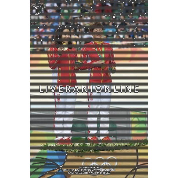 12-08-2016 Giochi Olimpici Pista Donne; Giornata 02; 2016, Cina; Gong, Jinjie; Zhong, Tianshi; Rio De Janeiro; ©SIROTTI/AGENZIA ALDO LIVERANI SAS