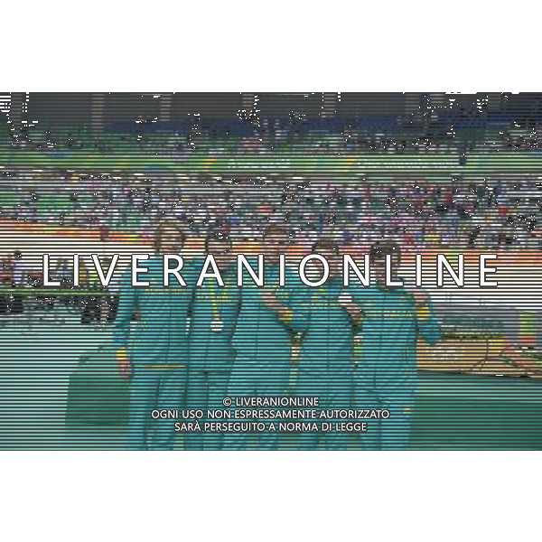 12-08-2016 Giochi Olimpici Pista Uomini; Giornata 02; 2016, Austalia; Edmondson, Alexandre; Bobridge, Jack; Hepburn, Michael; Welsford, Sam; Rio De Janeiro; ©SIROTTI/AGENZIA ALDO LIVERANI SAS