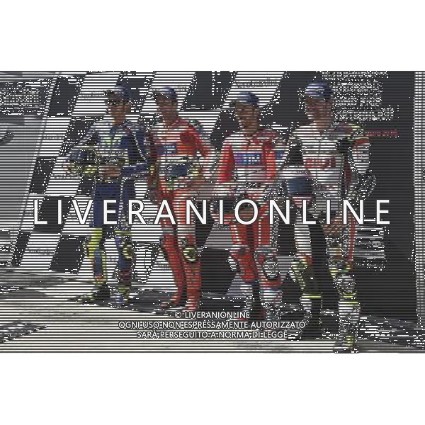 13.08.2016. RedBull Ring, Spielberg, Austria.Valentino Rossi, Andrea Iannone, Andrea Dovizioso, Cal Crutchlow. - Prove Libere MotoGp Austria Motomondiale 13.08.2016. RedBull Ring, Spielberg ©Piazzolla/AGENZIA ALDO LIVERANI SAS