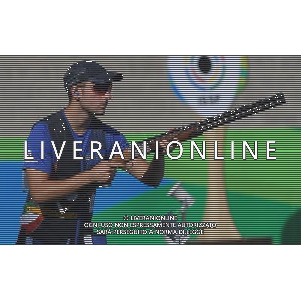XXXI Olympic Games Giochi Olimpici Rio 2016 Rio de Janeiro - 13.08.2016 Finale Tiro al Piattello Skeet Maschile Nella Foto:Rossetti Gabriele /Ph.Vitez-Ag. Aldo Liverani