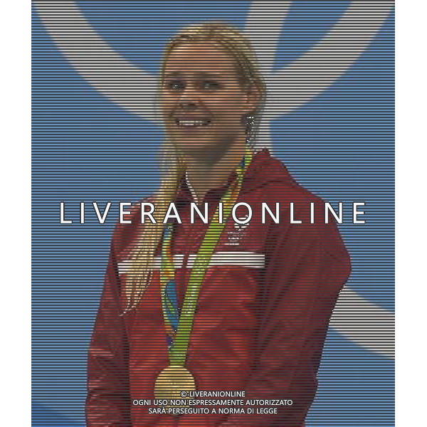 XXXI Olympic Games Giochi Olimpici Rio 2016 Rio de Janeiro - 13.08.2016 Nuoto Finale 50m Stile Libero Femminile Nella Foto:Blume Pernille con la medaglia /Ph.Vitez-Ag. Aldo Liverani