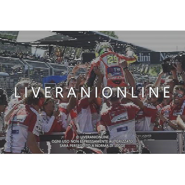 14.08.206. RedBull Ring, Spielberg, Austria.Andrea Iannone e il team Ducati. - Gara MotoGp Motomondiale RedBull ring, Spielberg, Austria 14.08.2016. ©Piazzolla/AGENZIA ALDO LIVERANI SAS