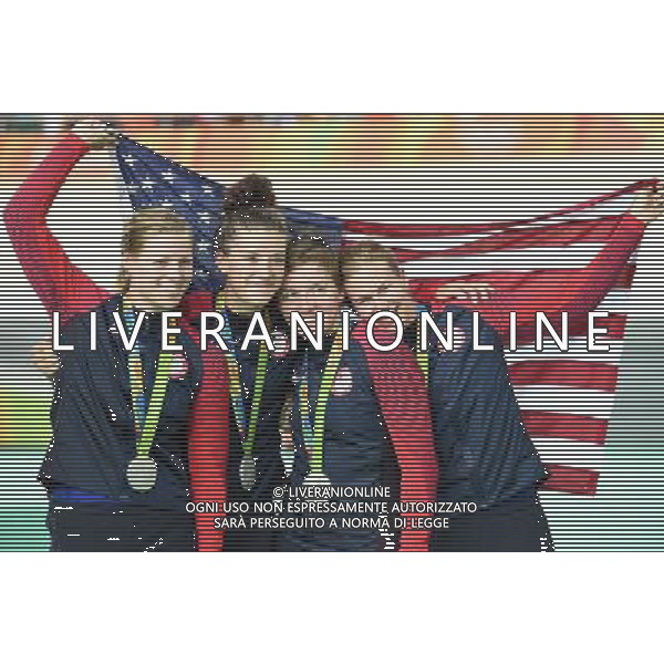 13-08-2016 Giochi Olimpici Pista Donne; Giornata 03; 2016, Usa; Hammer, Sarah; Catlin, Kelly; Dygert, Chloe; Valente, Jennifer; Rio De Janeiro; FOTO STEFANO SIROTTI-AG ALDO LIVERANI SAS