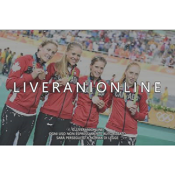 13-08-2016 Giochi Olimpici Pista Donne; Giornata 03; 2016, Canada; Beveridge, Allison; Glaesser, Jasmin; Lay, Kirsti; Simmerling, Georgia; Rio De Janeiro; FOTO STEFANO SIROTTI-AG ALDO LIVERANI SAS