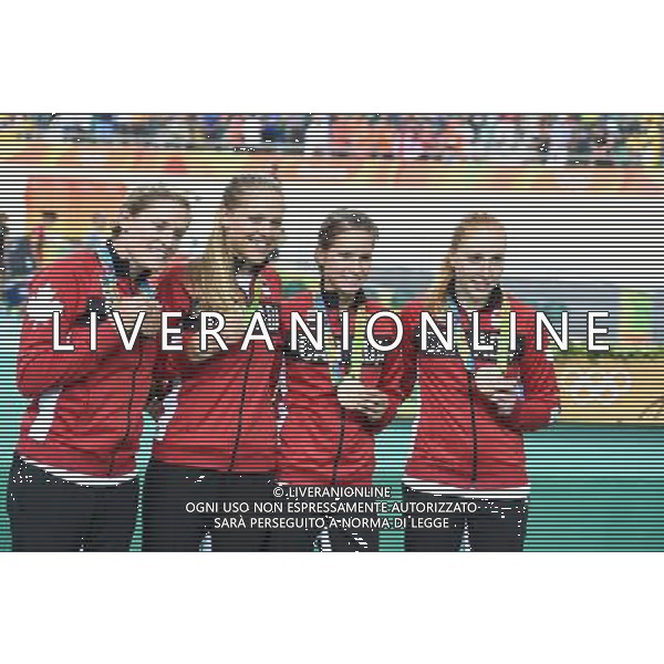 13-08-2016 Giochi Olimpici Pista Donne; Giornata 03; 2016, Canada; Beveridge, Allison; Glaesser, Jasmin; Lay, Kirsti; Simmerling, Georgia; Rio De Janeiro; FOTO STEFANO SIROTTI-AG ALDO LIVERANI SAS