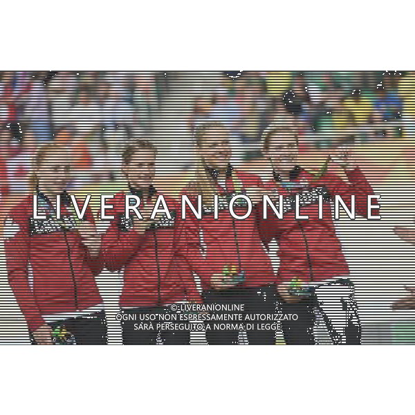 13-08-2016 Giochi Olimpici Pista Donne; Giornata 03; 2016, Canada; Beveridge, Allison; Glaesser, Jasmin; Lay, Kirsti; Simmerling, Georgia; Rio De Janeiro; FOTO STEFANO SIROTTI-AG ALDO LIVERANI SAS