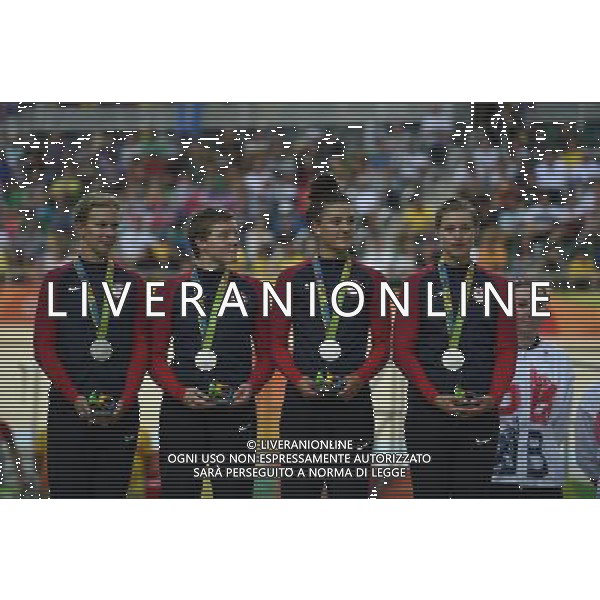13-08-2016 Giochi Olimpici Pista Donne; Giornata 03; 2016, Usa; Hammer, Sarah; Catlin, Kelly; Dygert, Chloe; Valente, Jennifer; Rio De Janeiro; FOTO STEFANO SIROTTI-AG ALDO LIVERANI SAS