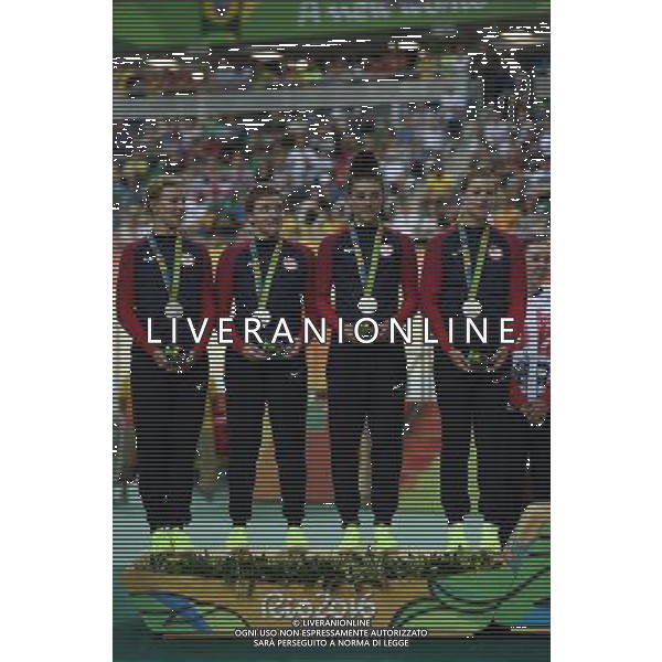 13-08-2016 Giochi Olimpici Pista Donne; Giornata 03; 2016, Usa; Hammer, Sarah; Catlin, Kelly; Dygert, Chloe; Valente, Jennifer; Rio De Janeiro; FOTO STEFANO SIROTTI-AG ALDO LIVERANI SAS
