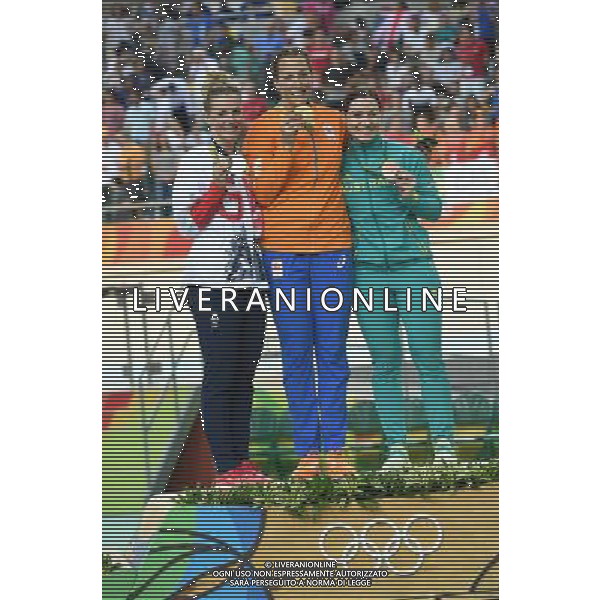 13-08-2016 Giochi Olimpici Pista Donne; Giornata 03; 2016, Olanda; 2016, Great Britain; 2016, Austalia; Ligtlee, Elis; James, Rebecca; Meares, Anna; Rio De Janeiro; FOTO STEFANO SIROTTI-AG ALDO LIVERANI SAS