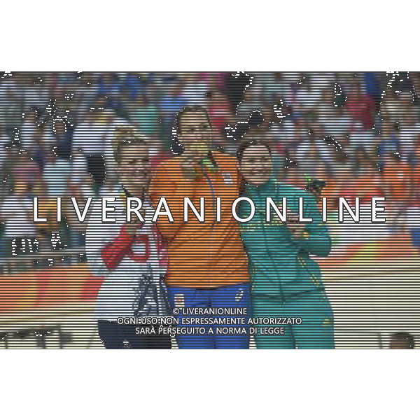 13-08-2016 Giochi Olimpici Pista Donne; Giornata 03; 2016, Olanda; 2016, Great Britain; 2016, Austalia; Ligtlee, Elis; James, Rebecca; Meares, Anna; Rio De Janeiro; FOTO STEFANO SIROTTI-AG ALDO LIVERANI SAS