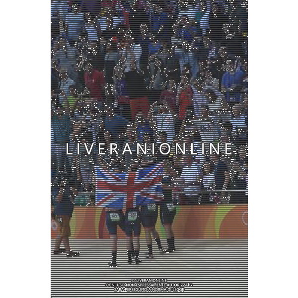 13-08-2016 Giochi Olimpici Pista Donne; Giornata 03; 2016, Great Britain; Archibald, Katie; Trott, Laura; Barker, Elinor; Rowsell - Shand, Joanna; Rio De Janeiro; FOTO STEFANO SIROTTI-AG ALDO LIVERANI SAS