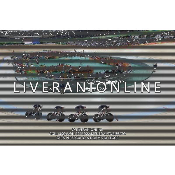 13-08-2016 Giochi Olimpici Pista Donne; Giornata 03; 2016, Great Britain; Archibald, Katie; Trott, Laura; Barker, Elinor; Rowsell - Shand, Joanna; Rio De Janeiro; FOTO STEFANO SIROTTI-AG ALDO LIVERANI SAS
