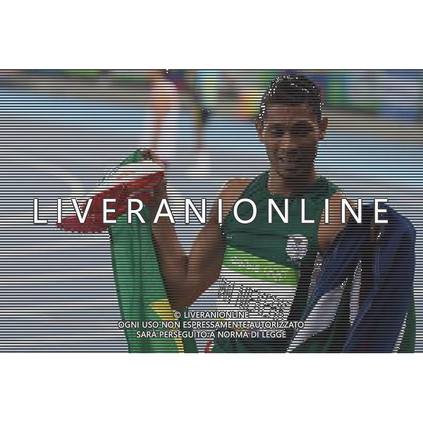 XXXI Olympic Games Giochi Olimpici Rio 2016 Rio de Janeiro - 14.08.2016 Atletica Finale 400m di corsa Maschili Nella Foto:van Niekerk Wayde vince i 400m e record mondiale /Ph.Vitez-Ag. Aldo Liverani