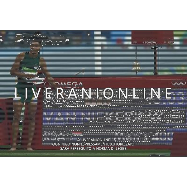 XXXI Olympic Games Giochi Olimpici Rio 2016 Rio de Janeiro - 14.08.2016 Atletica Finale 400m di corsa Maschili Nella Foto:van Niekerk Wayde vince i 400m e record mondiale /Ph.Vitez-Ag. Aldo Liverani