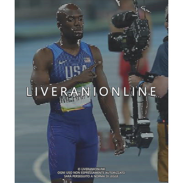 XXXI Olympic Games Giochi Olimpici Rio 2016 Rio de Janeiro - 14.08.2016 Atletica Finale 100m di corsa Maschili Nella Foto:MERRITT Lashawn /Ph.Vitez-Ag. Aldo Liverani